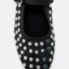 Ballerina’s van mesh met studs