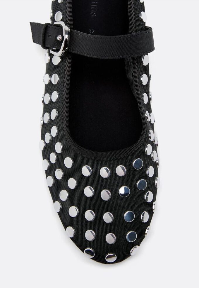 Ballerina’s van mesh met studs