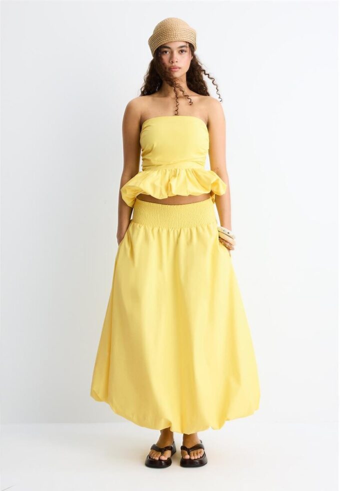Ballon-bustierter Top