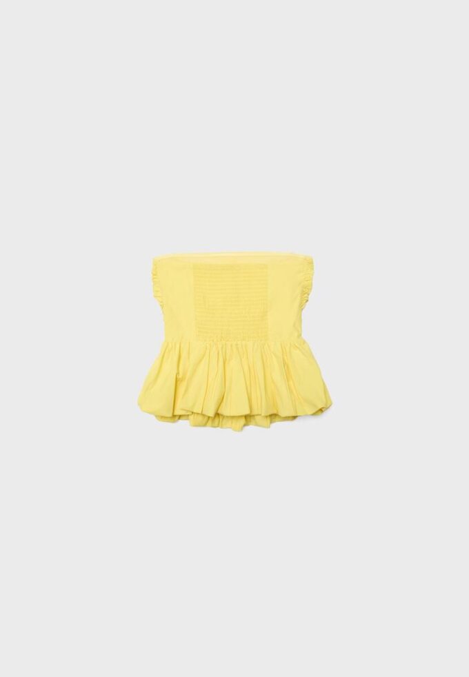 Ballon-bustierter Top