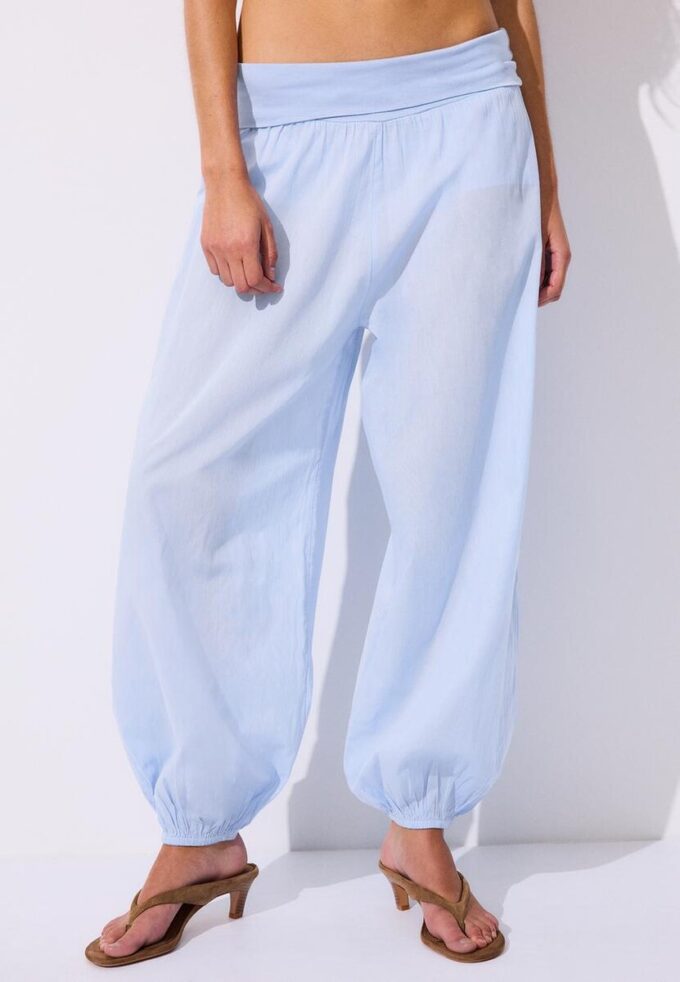 Ballonbroek met omgeslagen taille