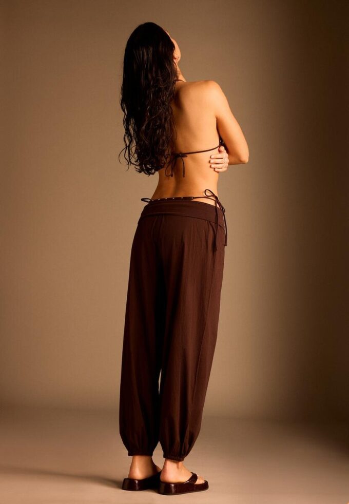Ballonbroek met omgeslagen taille