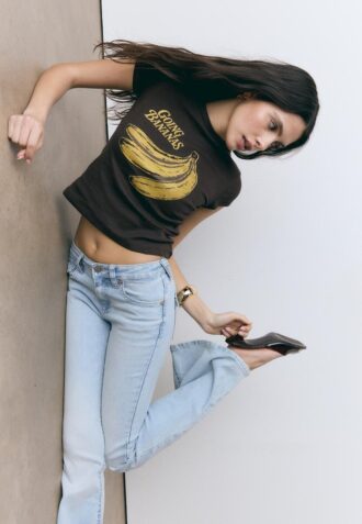 Banana T-shirt met korte mouwen