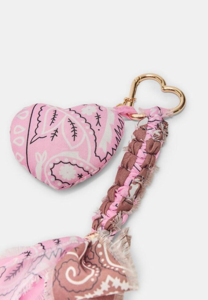 Bandana hartvormige sleutelhanger