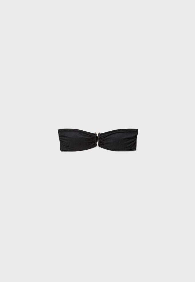 Bandeau-bikini-top met U-hals