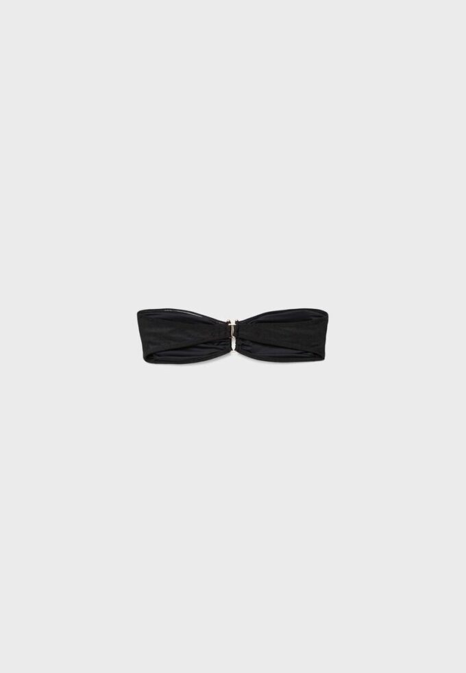 Bandeau-bikini-top met U-hals