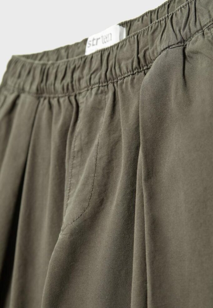 Barrel-broek van popeline met stoppers