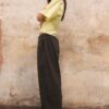 Barrel-broek van popeline met stoppers