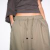 Barrel-broek van popeline met stoppers