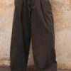 Barrel-broek van popeline met stoppers