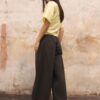 Barrel-broek van popeline met stoppers