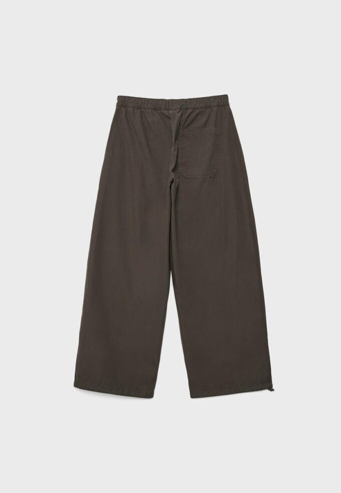 Barrel-broek van popeline met stoppers