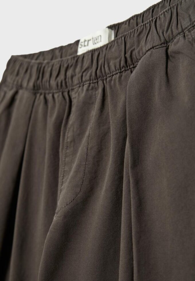 Barrel-broek van popeline met stoppers