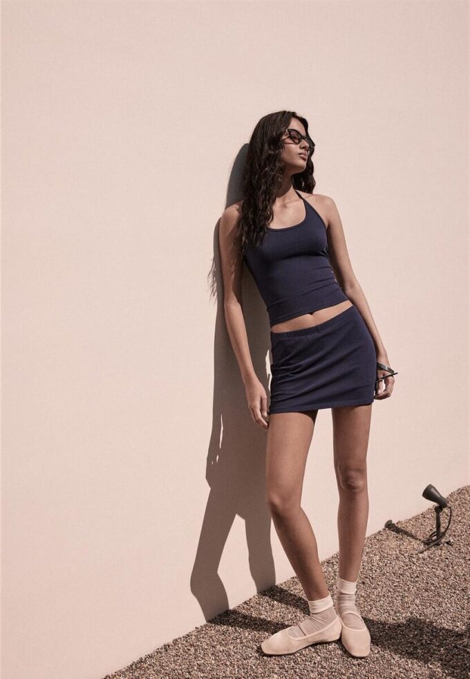 Basics gebreide Skort Basics gebreide Skort