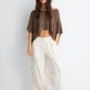 Basics gebreide trui met cape