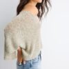 Basics gebreide trui met cape