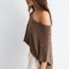 Basics gebreide trui met cape