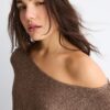 Basics gebreide trui met cape