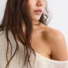 Basics gebreide trui met cape