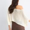 Basics gebreide trui met cape
