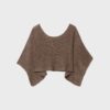 Basics gebreide trui met cape