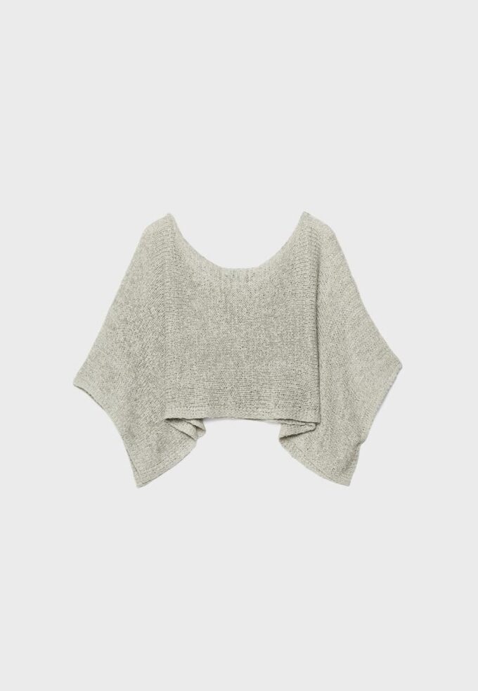 Basics gebreide trui met cape