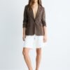 Basics gestreepte gebreide Blazer