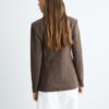 Basics gestreepte gebreide Blazer