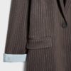 Basics gestreepte gebreide Blazer
