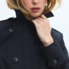 Basics korte trenchcoat