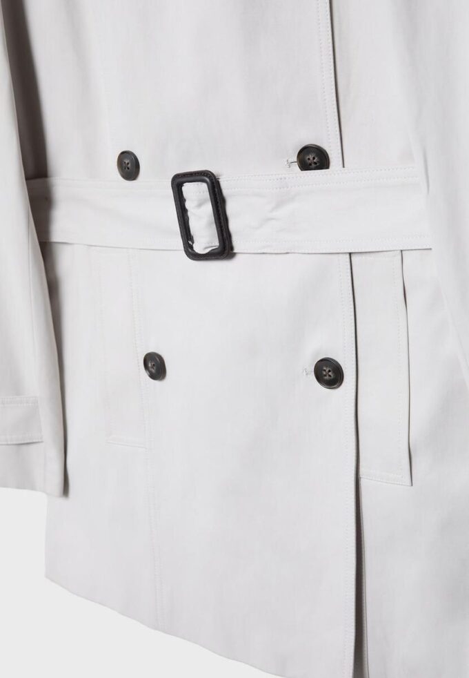 Basics korte trenchcoat