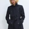 Basics korte trenchcoat