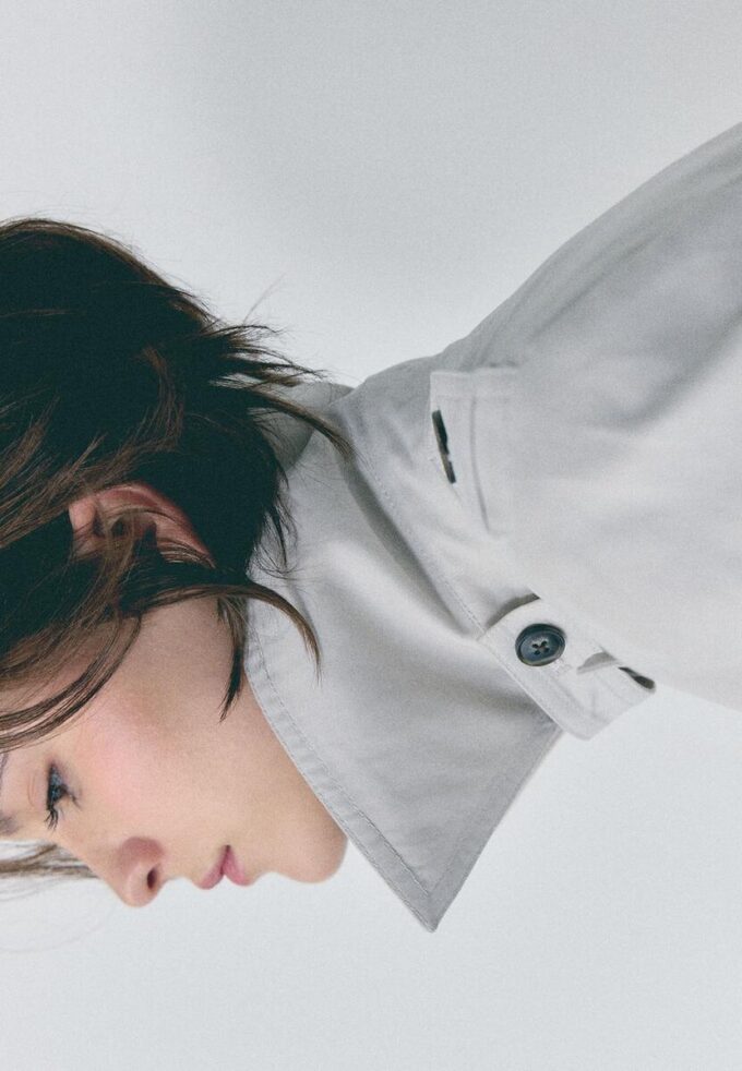 Basics korte trenchcoat