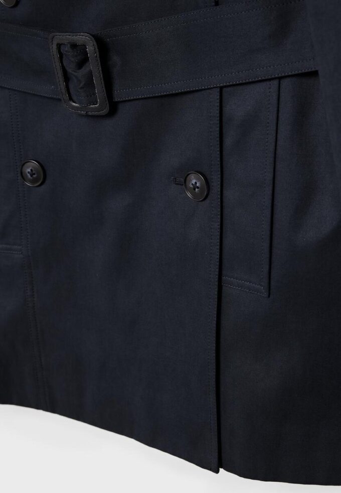 Basics korte trenchcoat