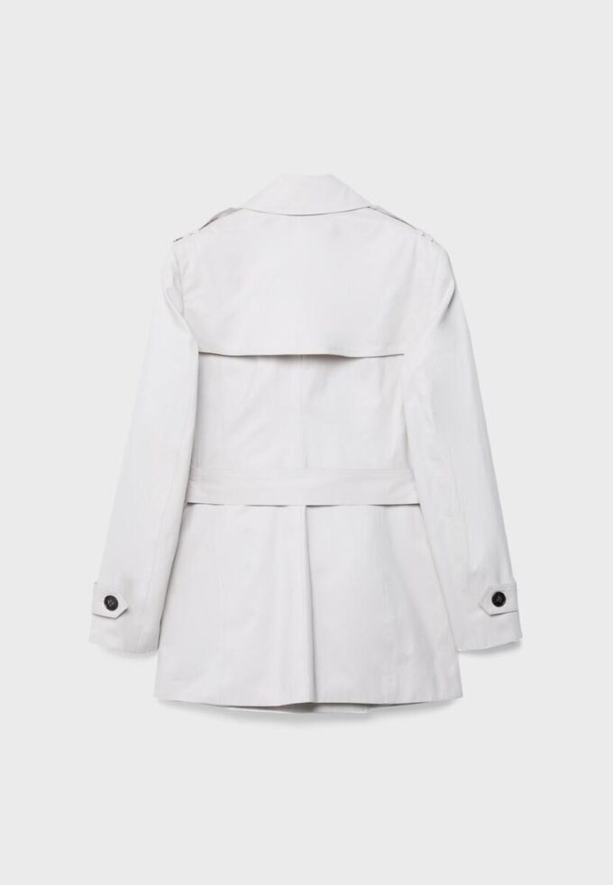 Basics korte trenchcoat