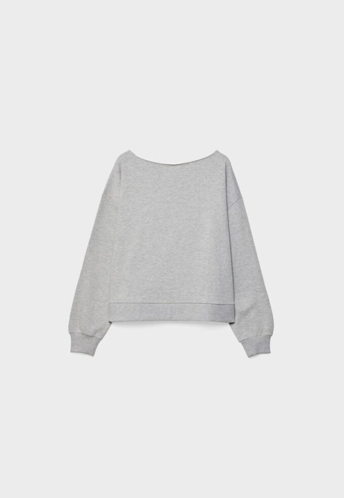 Basics off-shoulder sweatshirt