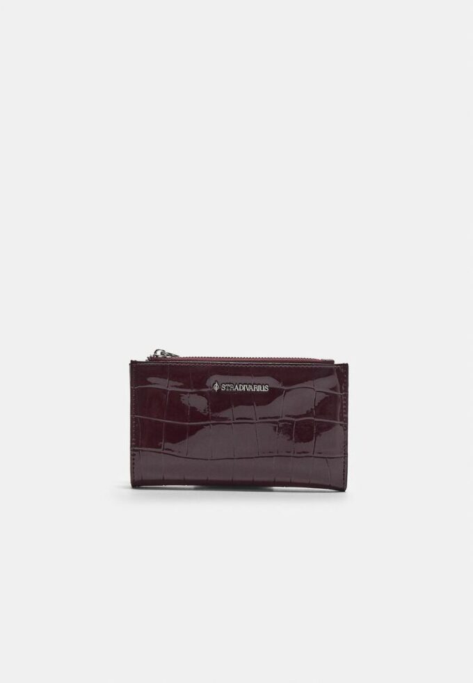 Basics portemonnee met krokodillenprint Basics portemonnee met krokodillenprint