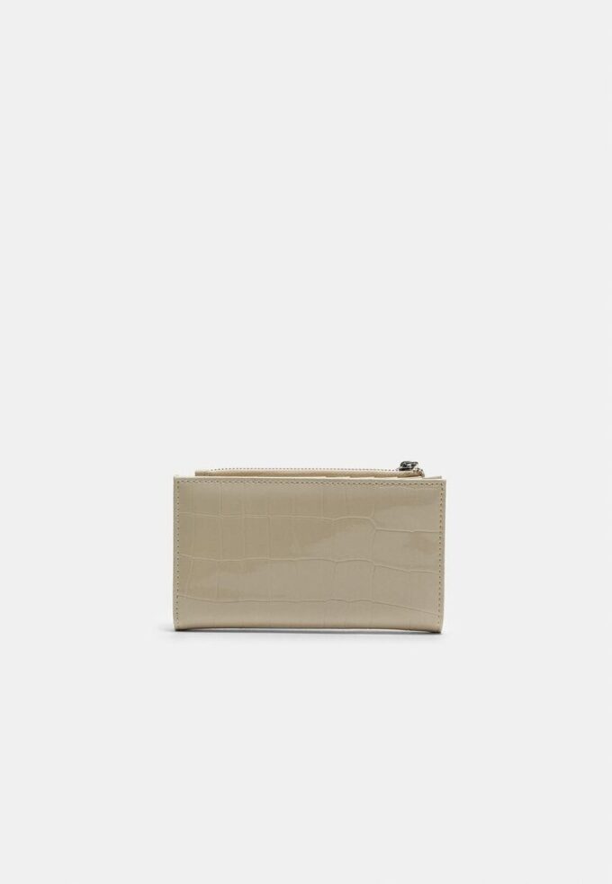 Basics portemonnee met krokodillenprint