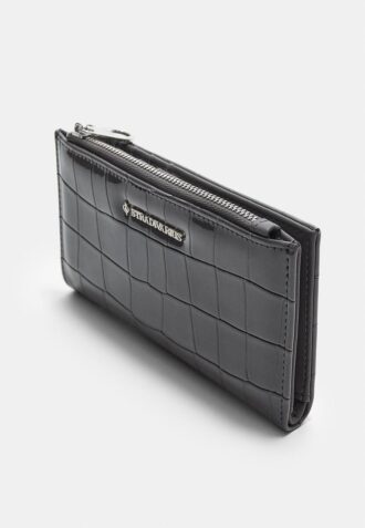 Basics portemonnee met krokodillenprint