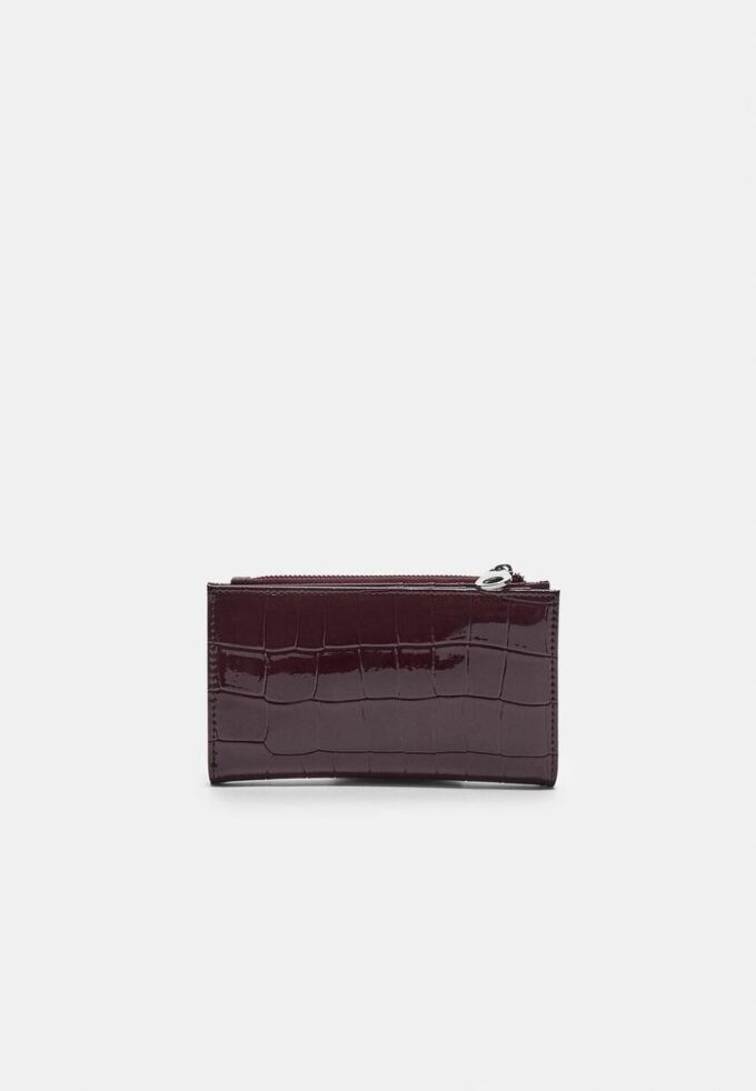 Basics portemonnee met krokodillenprint Basics portemonnee met krokodillenprint