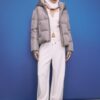 Basics pufferjack met capuchon
