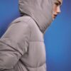 Basics pufferjack met capuchon