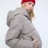 Basics pufferjack met capuchon