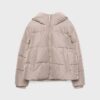 Basics pufferjack met capuchon