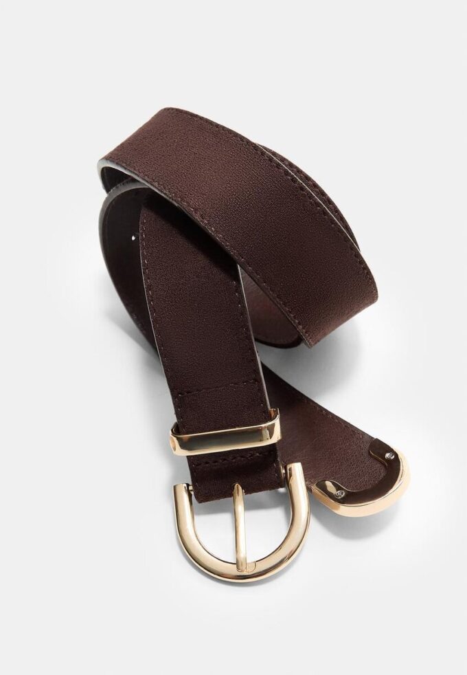 Basics-riem met ronde gesp