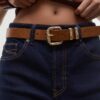 Basics-riem met vierkante gesp