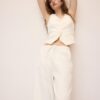 Basics-vest van linnenmix