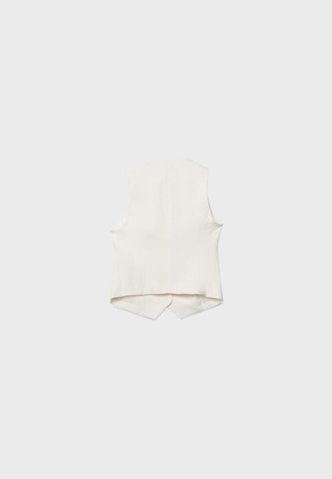 Basics-vest van linnenmix