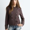 Blazer met gegraveerde knopen