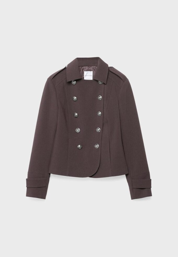 Blazer met gegraveerde knopen
